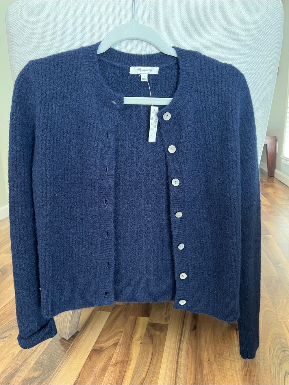 Madewell Navy Cloudsoft Cardigan - Picture 1 of 5